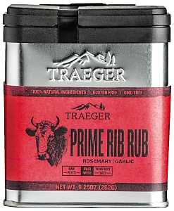 Traeger SPC173 Prime Rib Rub, Garlic, Rosemary, 9.25 oz Tin