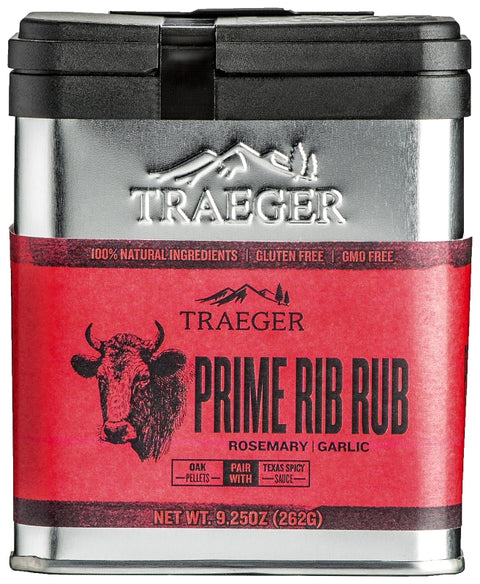 Traeger SPC173 Prime Rib Rub, Garlic, Rosemary, 9.25 oz Tin
