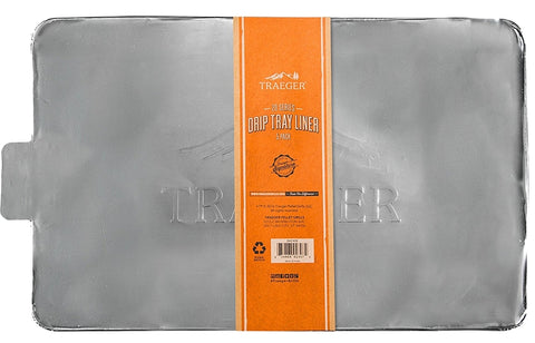 Traeger BAC408 Drip Tray Liner, For: 20 Series Bronson, Junior Elite, Tailgater Elite Grill, Aluminum