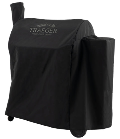 Traeger Pro 780 BAC504 Full-Length Grill Cover, 23-1/2 in W, 42-3/4 in D, 43-1/2 in H, Polyester, Black