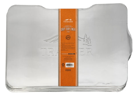 Traeger BAC506 Drip Tray Liner, For: Ironwood 650 Grill, Aluminum, 5/PK