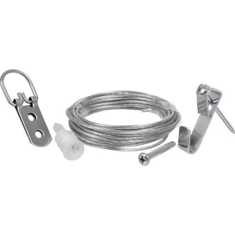 HILLMAN AnchorWire Silver Extra Heavy Mirror Holder Kit 100 lb 17 pk, Pack of 5