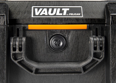 Pelican International VCV300-0020BLK Large Pistol Case, Polyethylene, Black, Hasp Lock