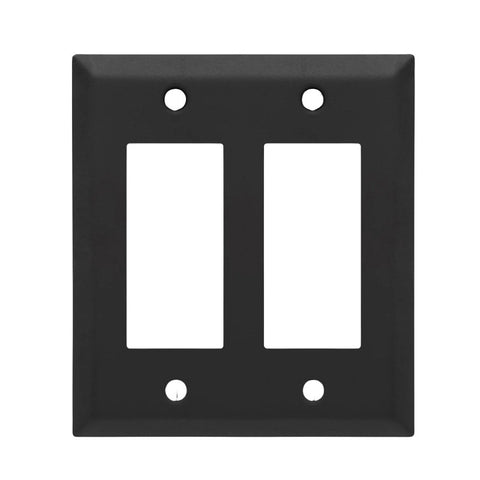 Westek 163RRMB Decorative Century Wallplate, Steel, Matte Black