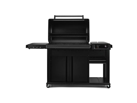 Traeger Woodridge Pro Plus TFC97JLK Wood Pellet Grill, 585 sq-in Primary Cooking Surface, Cabinet Storage, Steel Body