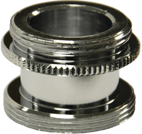 Danco 10517 Aerator Adapter, For: Speakman Faucets, 15/16-27 x 55/64-27 in, Male, Brass, Chrome Plated