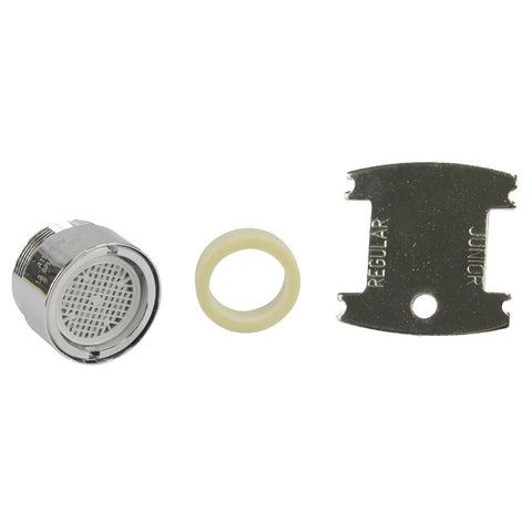 Danco 10866 Dual Thread Vandal Proof Aerator, 15/16 x 55/64 in Male x Female, Brass, Chrome Plated, 1.2 gpm