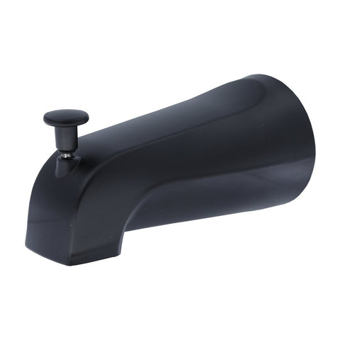 Danco 11079 Diverter Tub Spout, 5-1/4 in L, Metal, Matte