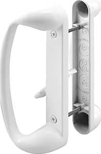 Prime-Line C 1176 Handle Set, Aluminum, Painted, 1-5/8 to 1-7/8 in Thick Door