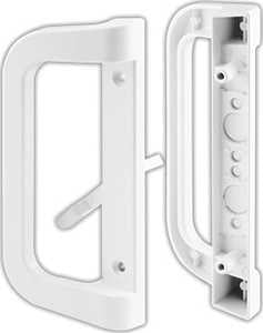 Prime-Line C 1177 Handle Set, Aluminum, Painted, 2 in Thick Door