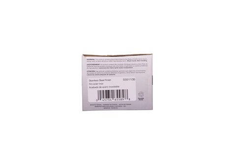 ProSource TS630BRA4B Passage Knob, Metal, Stainless Steel, 2-3/8 to 2-3/4 in Backset, 1-3/8 to 1-3/4 in Thick Door