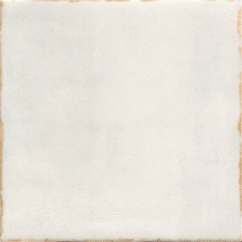 Emser Tile Antigo Series F14ANTIVA0505P Ceramic Tile, 5 in L Tile, 5 in W Tile, Pressed Edge, Square Pattern, Vanilla