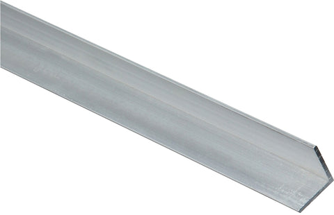 Stanley Hardware 4203BC Series N247-296 Angle Stock, 3/4 in L Leg, 48 in L, 1/16 in Thick, Aluminum, Mill