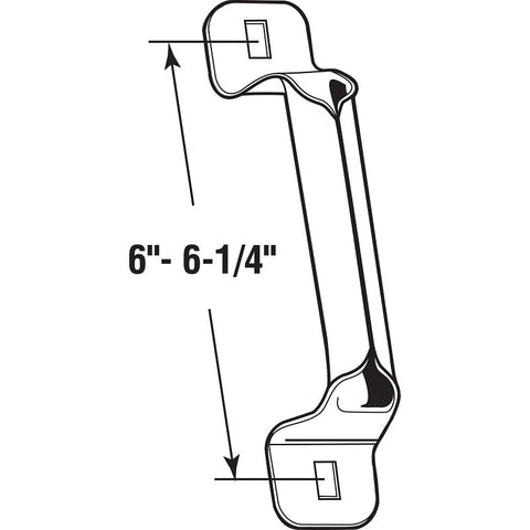 Prime-Line GD 52130 Door Pull, Steel, Galvanized