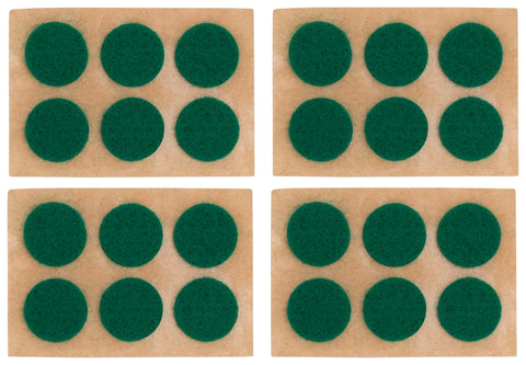 ProSource PH-122294-PS Furniture Pad, Felt Cloth, Green, 5/8 in Dia, 1/16 in Thick, Round