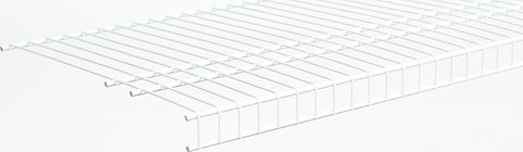 ClosetMaid SuperSlide 4736 Wire Shelf, 80 lb, 1-Level, 16 in L, 96 in W, Steel, White, Pack of 6