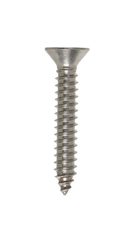 Hillman Flat Head Phillips Drive Sheet Metal Screws Stainless Steel 14 x 1-1/2 in. L 100 per
