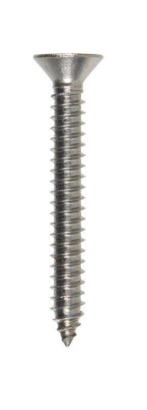 Hillman Flat Head Phillips Drive Sheet Metal Screws Stainless Steel 14 x 2 in. L 100 per box