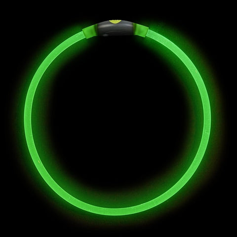 LED SAFETY NECKLACE RECHRG GRN