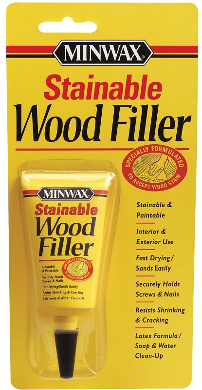 Minwax 42851000 Wood Filler, Solid, Natural, 1 oz Tube, Pack of 6
