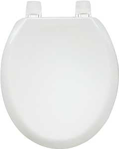 Bemis 5000-000 Toilet Seat, Wood, White, Adjustable Hinge