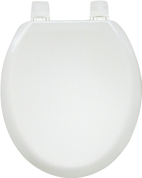 Bemis 5000-000 Toilet Seat, Wood, White, Adjustable Hinge