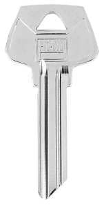 Hy-Ko 11010S45 Key Blank, Brass, Nickel-Plated, For: Sargent S45 Locks, Pack of 10
