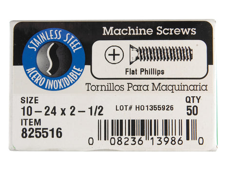 Hillman No. 10-24 Coarse Flat Machine Screws 50
