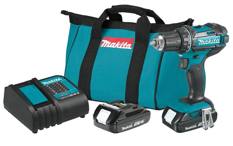Makita LXT Series XFD10SY Driver Drill Kit, Battery Included, 18 V, 1.5 Ah, 1/2 in Chuck, Ratcheting Chuck
