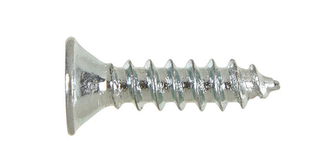 Hillman Flat Wood Screw No. 4 x 1/2 in. L Zinc Steel 100 pk
