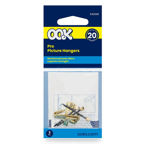 Hillman 533006 Picture Hanger, 20 lb, Pack of 12