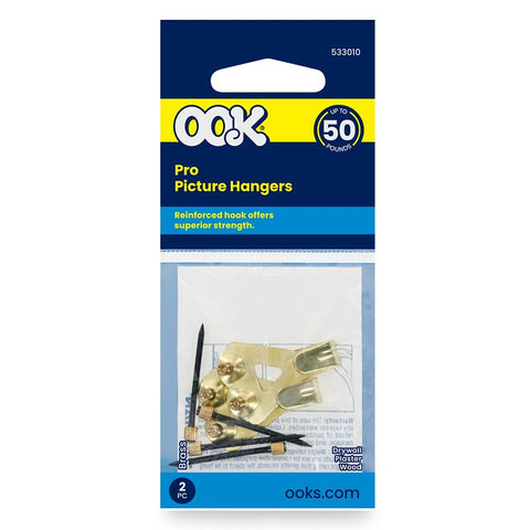 OOK 50005 Picture Hanger, 50 lb, Steel, Blue, Pack of 12