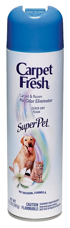 Carpet Fresh 280129 Deodorizer, Pleasant, 10.5 oz Aerosol Can, Foam, Clear