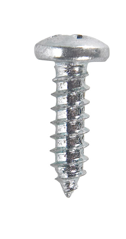Hillman Pan Head Phillips Drive Sheet Metal Screws Steel 6 x 1/2 in. L 100 per box