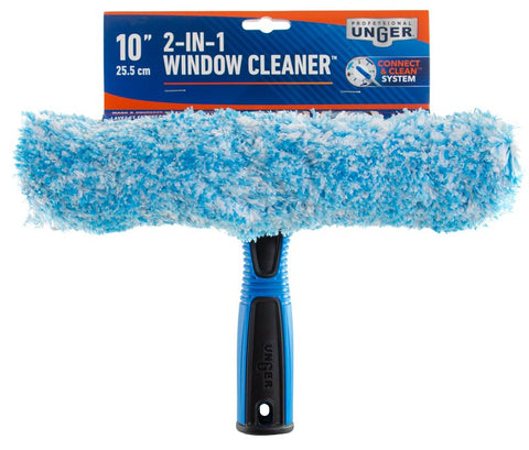 Unger Professional 981620 2-in-1 Window Cleaner, 10 in L Head, Plastic Head, 3.54 in L