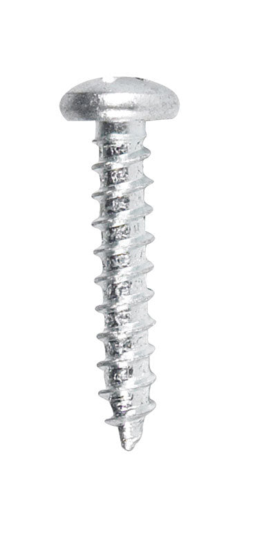 Hillman Pan Head Phillips Drive Sheet Metal Screws Steel 10 x 1 in. L 100 per box