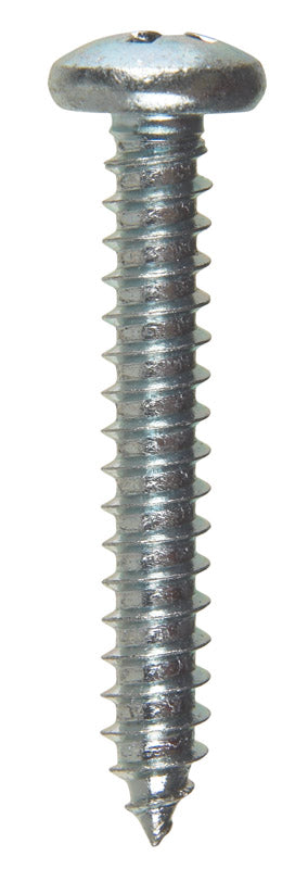 Hillman Pan Head Phillips Drive Sheet Metal Screws Steel 10 x 1-1/4 in. L 100 per box