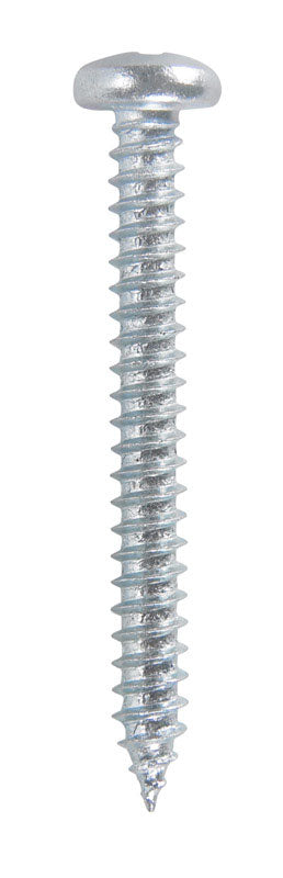Hillman Pan Head Phillips Drive Sheet Metal Screws Steel 8 x 1-1/2 in. L 100 per box