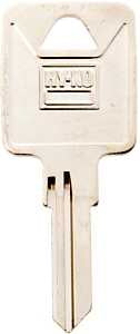 Hy-Ko 11010TM3 Key Blank, Brass, Nickel, For: Trimark Cabinet, House Locks and Padlocks, Pack of 10