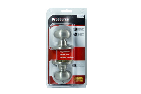 ProSource TFX200V-PS Entry Knob, Stainless Steel, KW1, KA3 Keyway, 3 Grade, Pack of 3