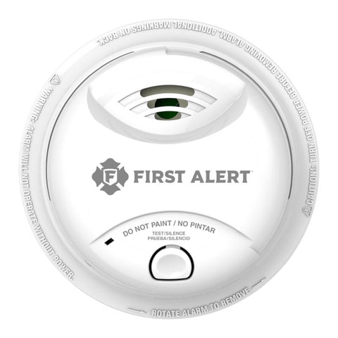 First Alert 0827B Smoke Alarm, 3 V, Ionization Sensor, 85 dB, White