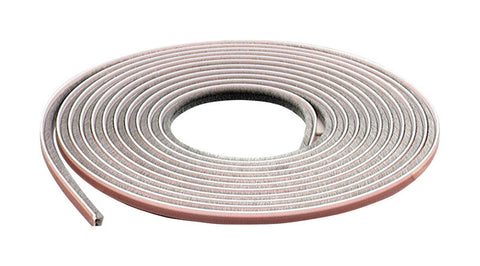 M-D Building Products Door and Window Pile 17 ft. L x 7/32 x 1/4 in. Weather Stripping Gray