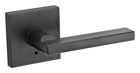 Kwikset Halifax Venetian Bronze Steel Privacy Lever 2 Grade Right or Left Handed