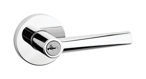 Kwikset Milan Polished Chrome Steel KW1 1-3/4 in. ANSI/BHMA Grade 2 Entry Lockset