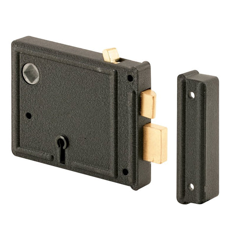 Prime-Line E 2478 Mortise Lockset, Brass, 3-3/8 in Backset