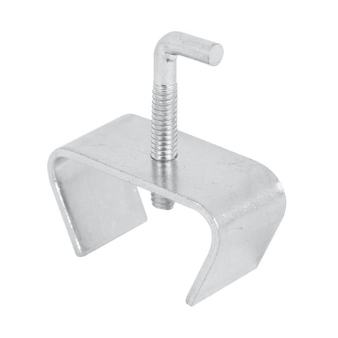 Prime-Line U 9006 Rail Clamp, Steel, Zinc, 2/PK