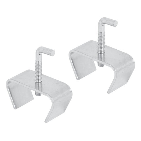 Prime-Line U 9006 Rail Clamp, Steel, Zinc, 2/PK