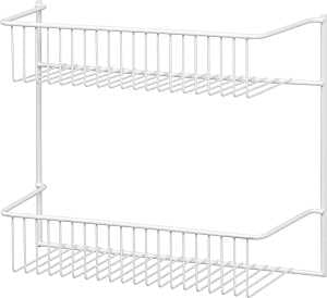 ClosetMaid 8002 Wall Rack, 5 in L x 12-1/2 in W x 10-1/2 in H Dimensions, Steel, White, Pack of 6
