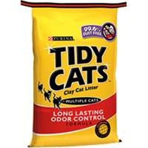 Tidy Cats 7023010711 Cat Litter, 10 lb Capacity, Gray/Tan, Granular, 10 lb Bag, Pack of 4
