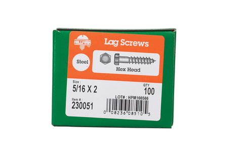 Hillman 5/16 in. x 2 in. L Hex Lag Screw